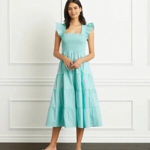 Hill House The Ellie Nap Dress in Bay Blue